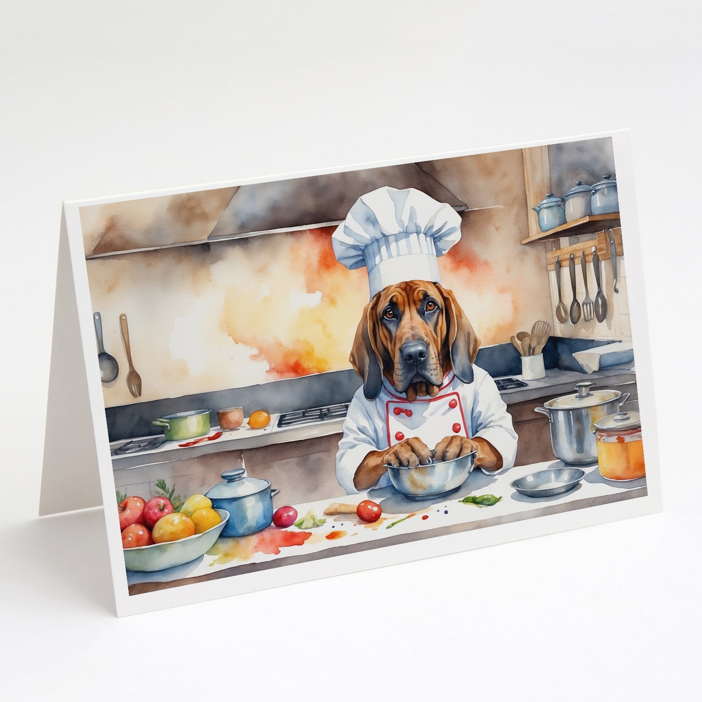 Buy this Bloodhound The Chef Greeting Cards Pack of 8