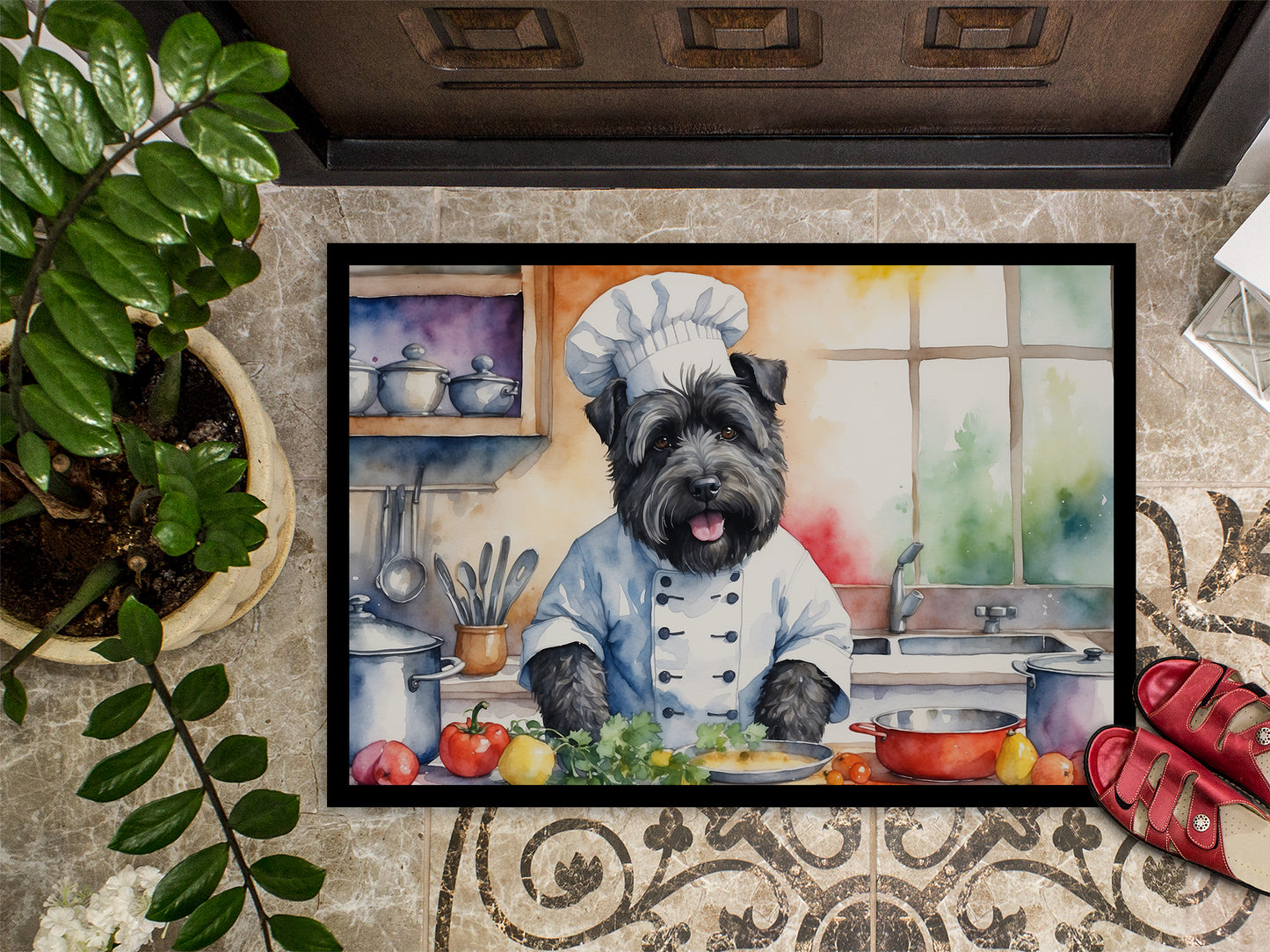 Bouvier des Flandres The Chef Doormat