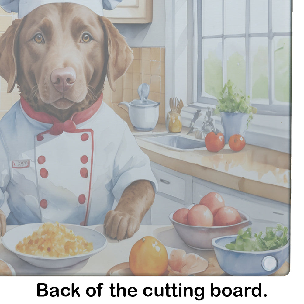 Chesapeake Bay Retriever The Chef Glass Cutting Board