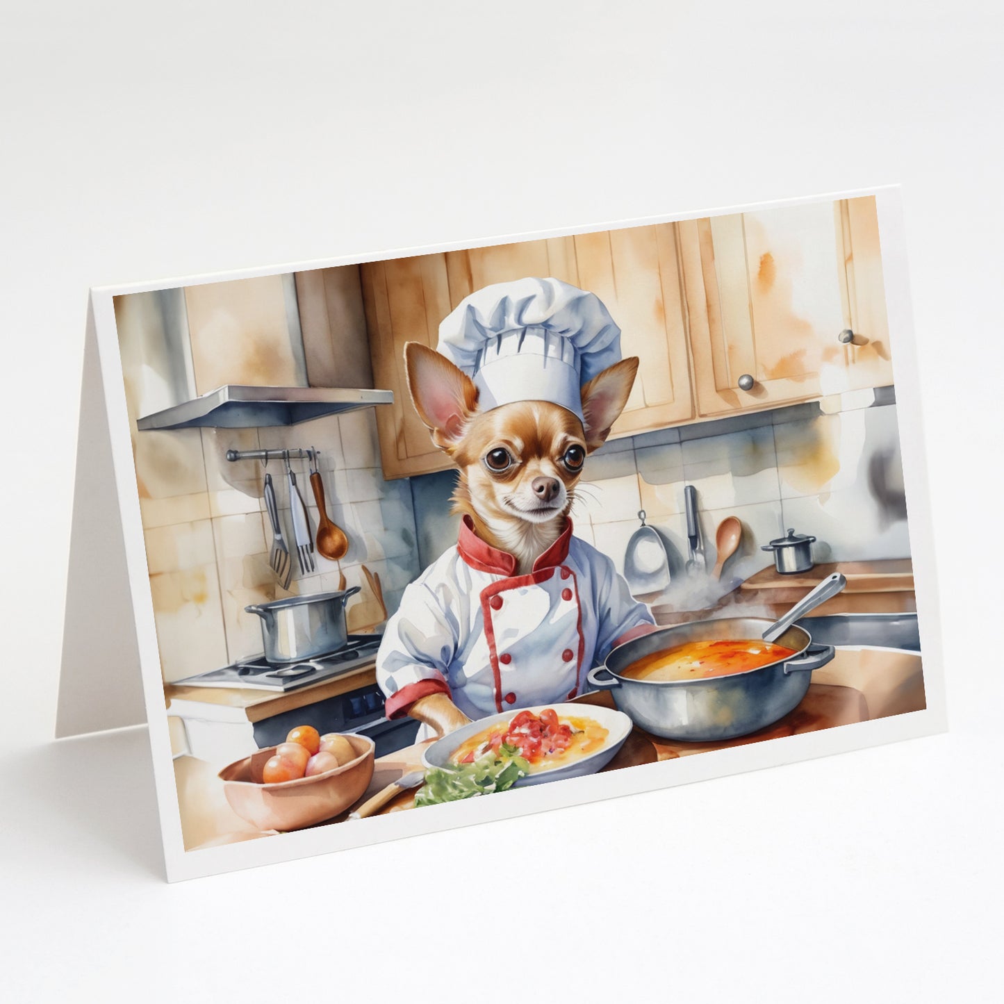 Buy this Chihuahua The Chef Greeting Cards Pack of 8