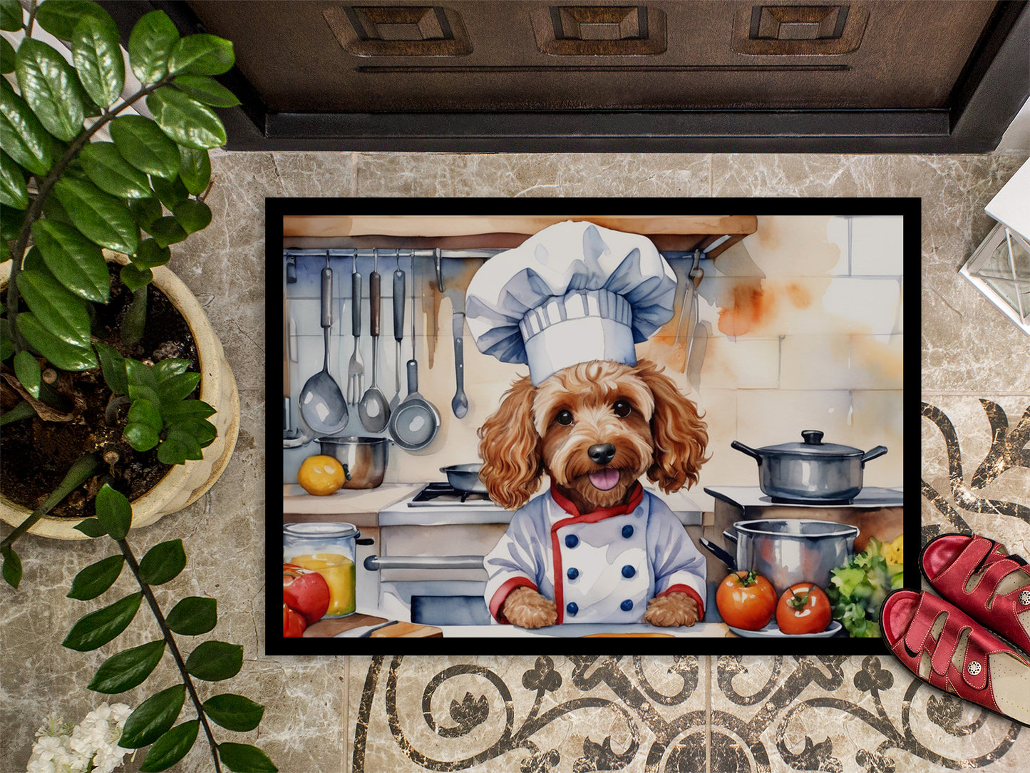 Cockapoo The Chef Doormat