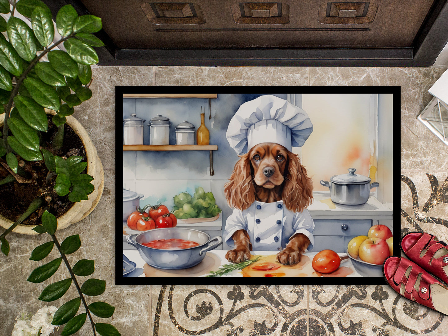 Cocker Spaniel The Chef Doormat