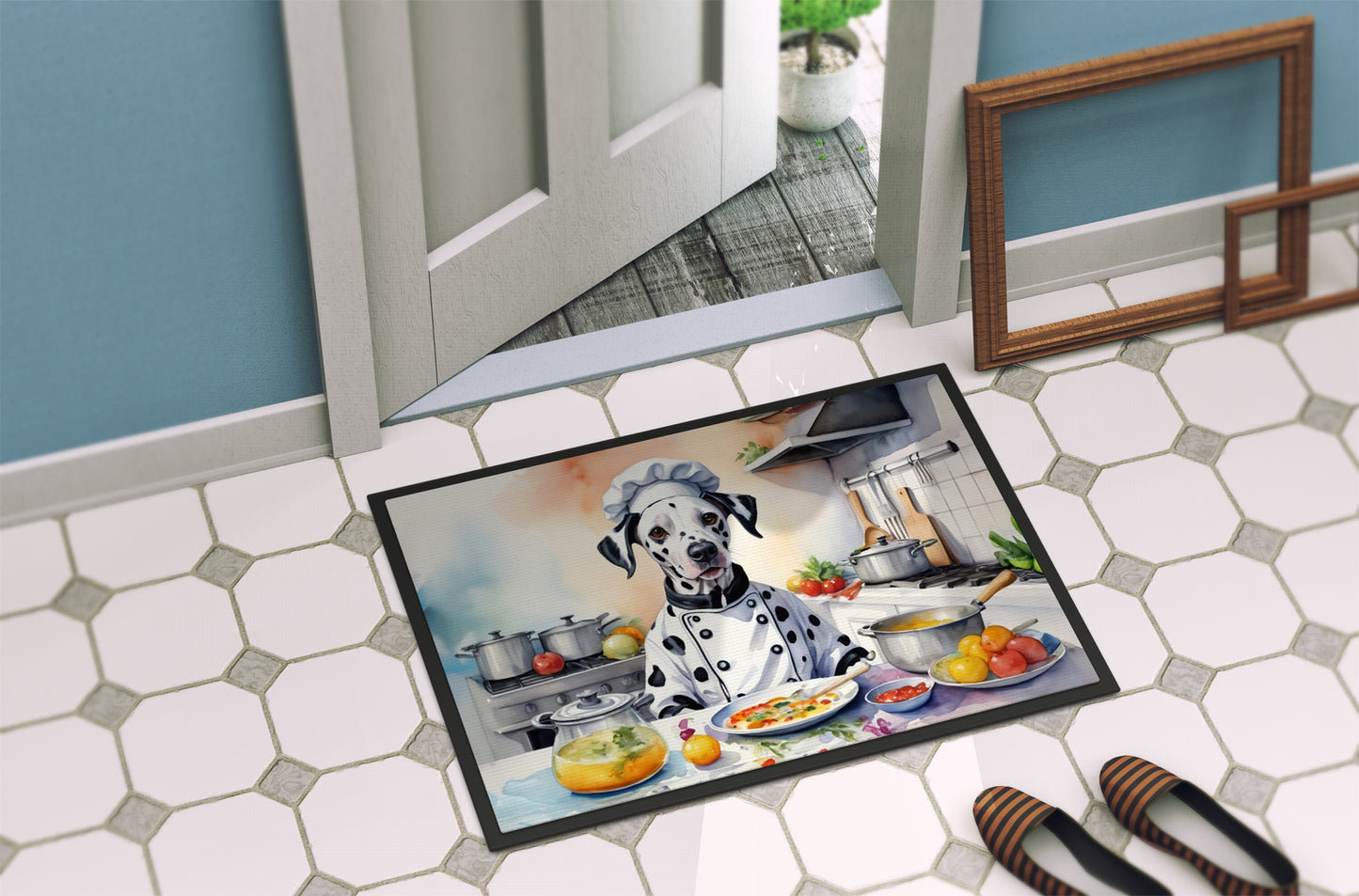 Dalmatian The Chef Doormat