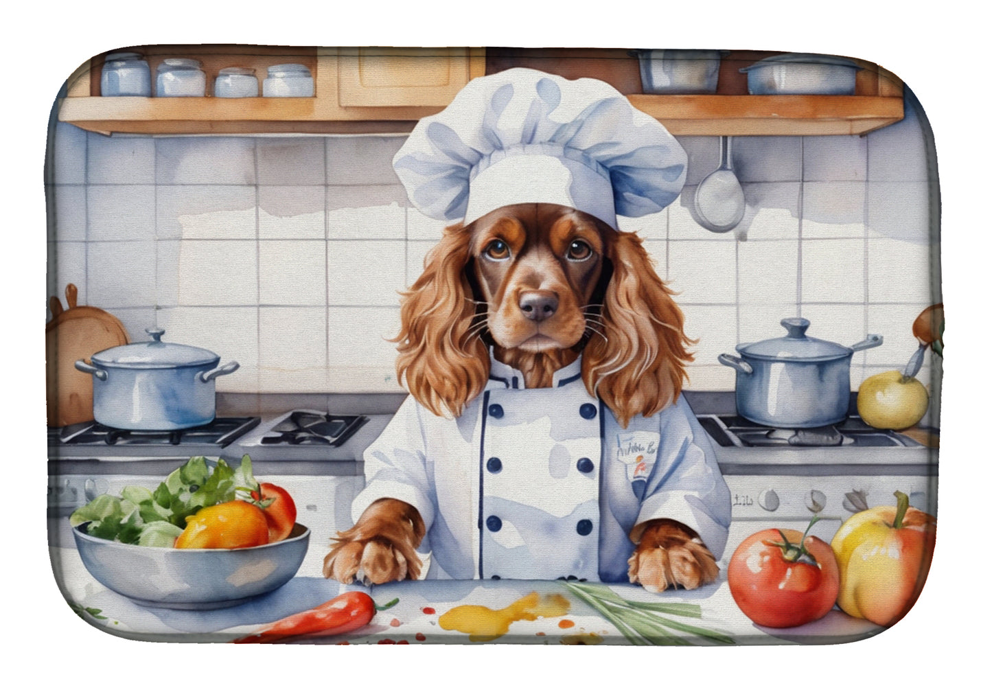 Buy this English Cocker Spaniel The Chef Dish Drying Mat