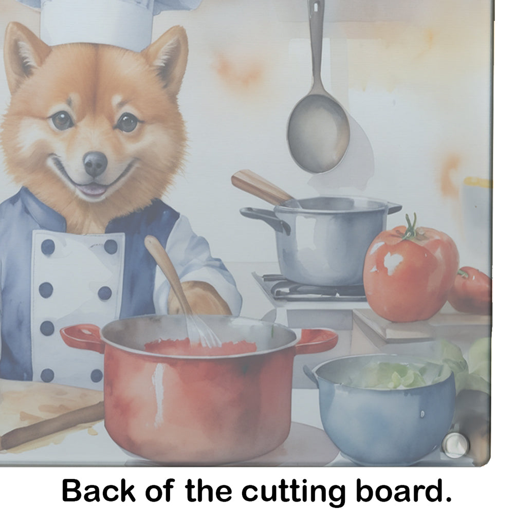 Finnish Spitz The Chef Glass Cutting Board