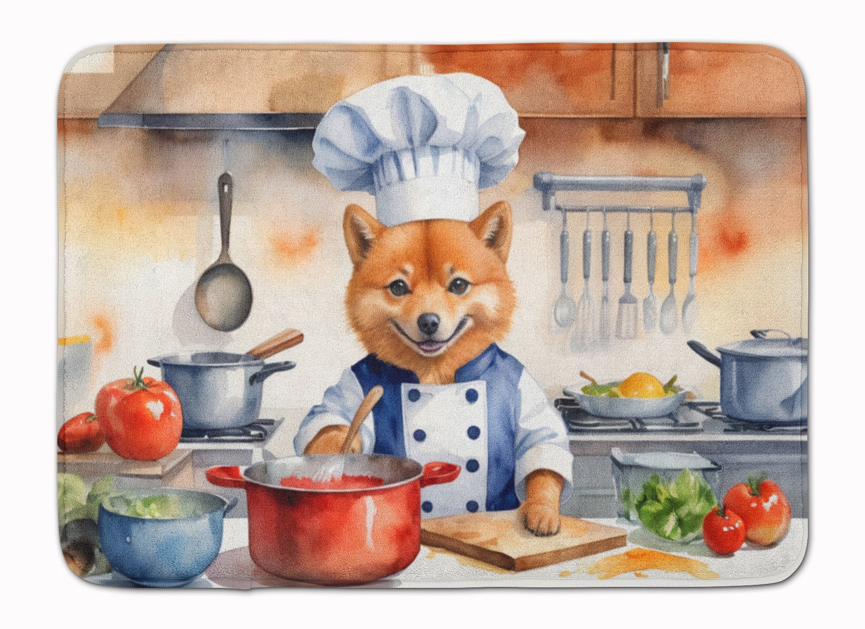 Buy this Finnish Spitz The Chef Memory Foam Kitchen Mat