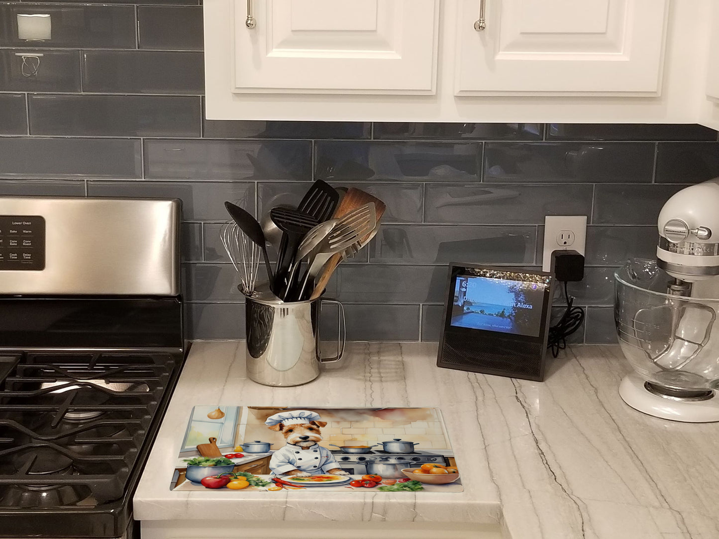 Buy this Fox Terrier The Chef Glass Cutting Board