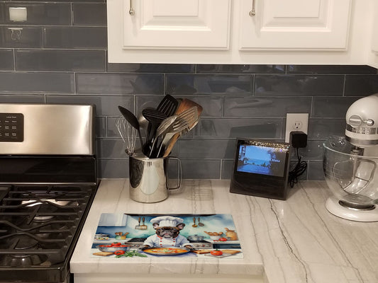Buy this French Bulldog The Chef Glass Cutting Board