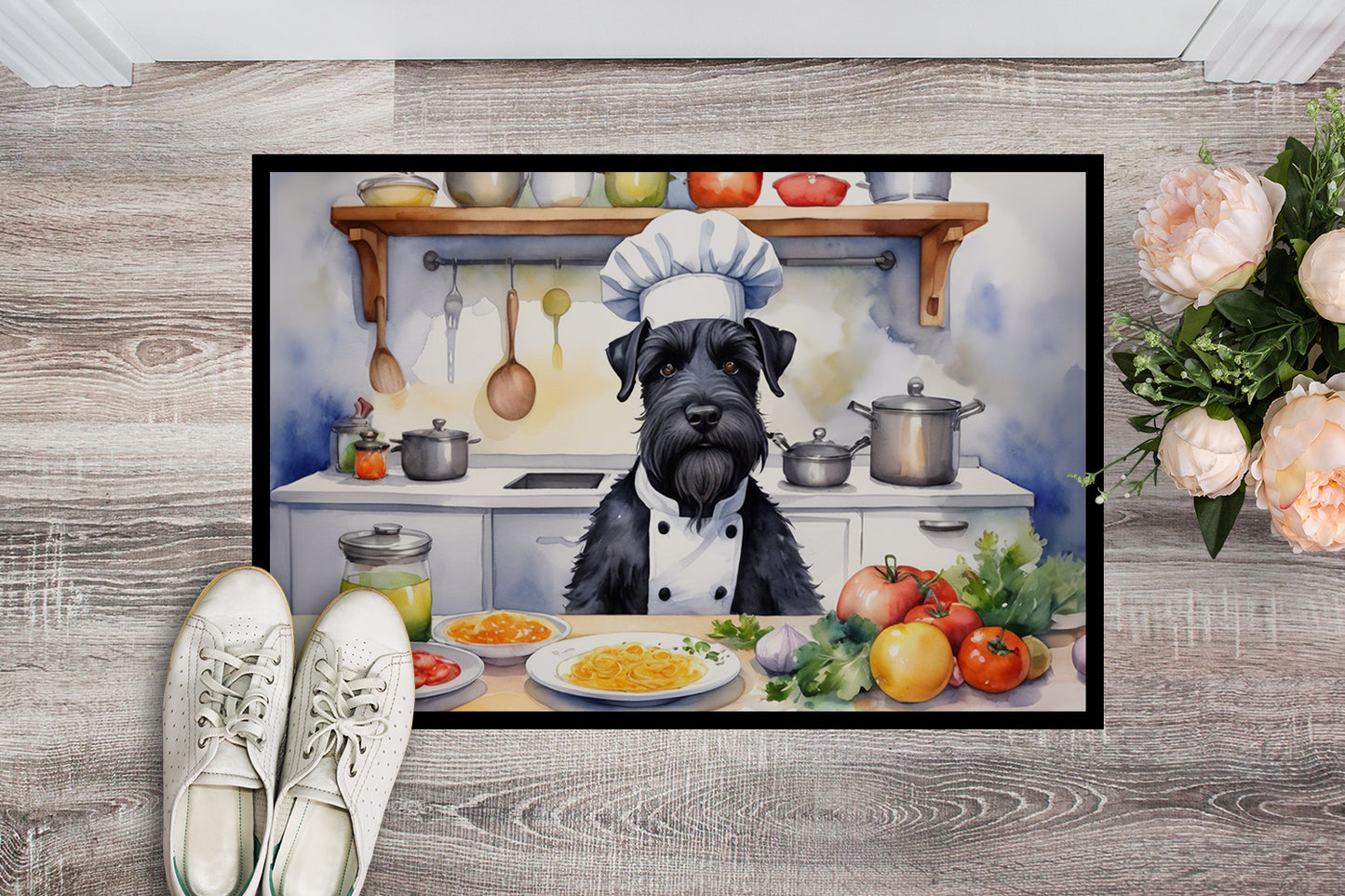 Giant Schnauzer The Chef Doormat