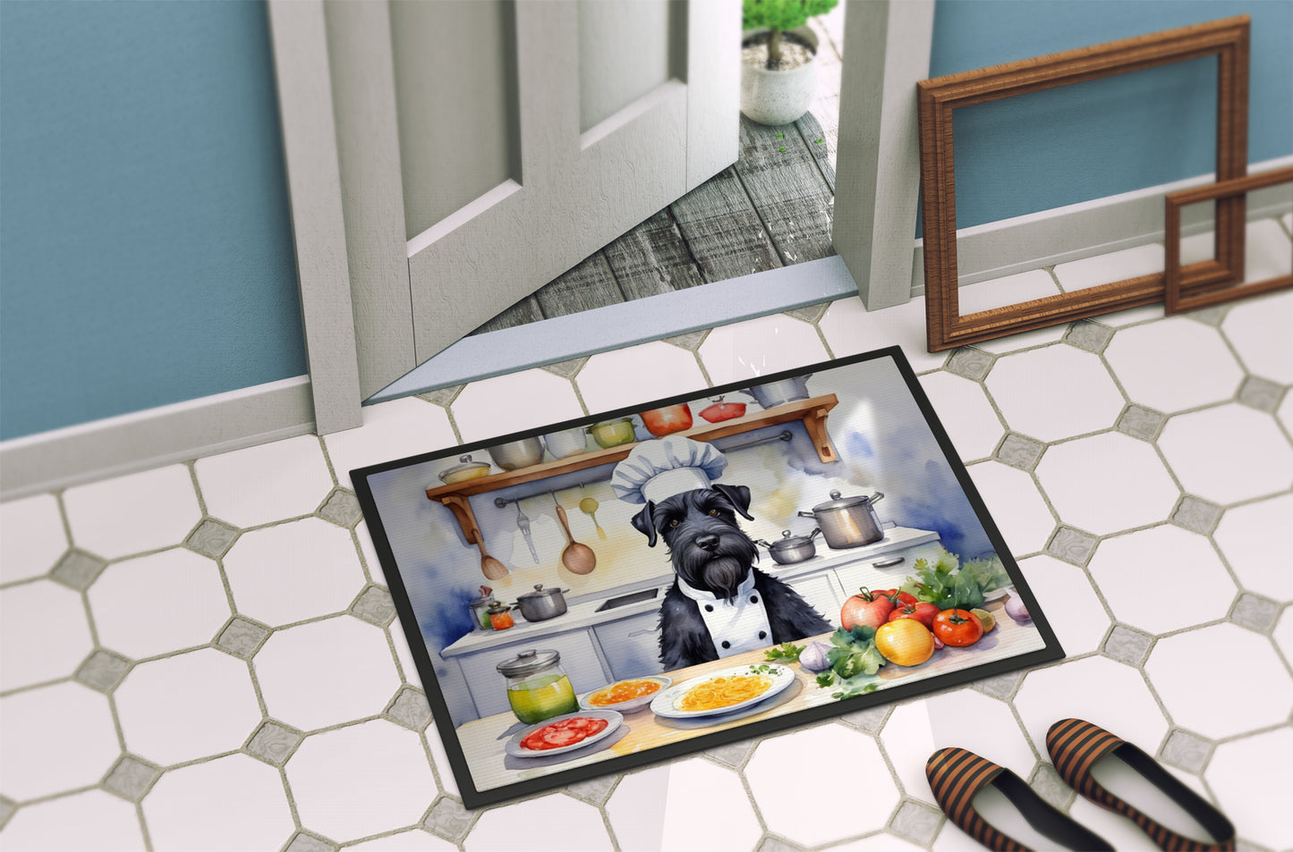 Giant Schnauzer The Chef Doormat