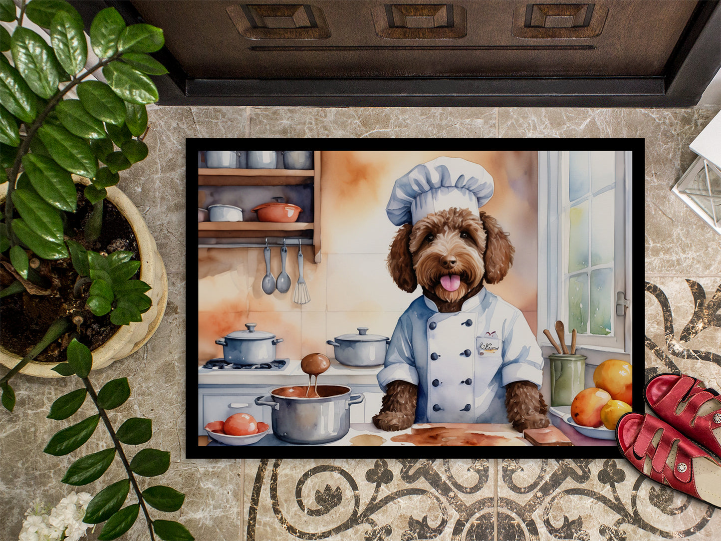 Labradoodle The Chef Doormat