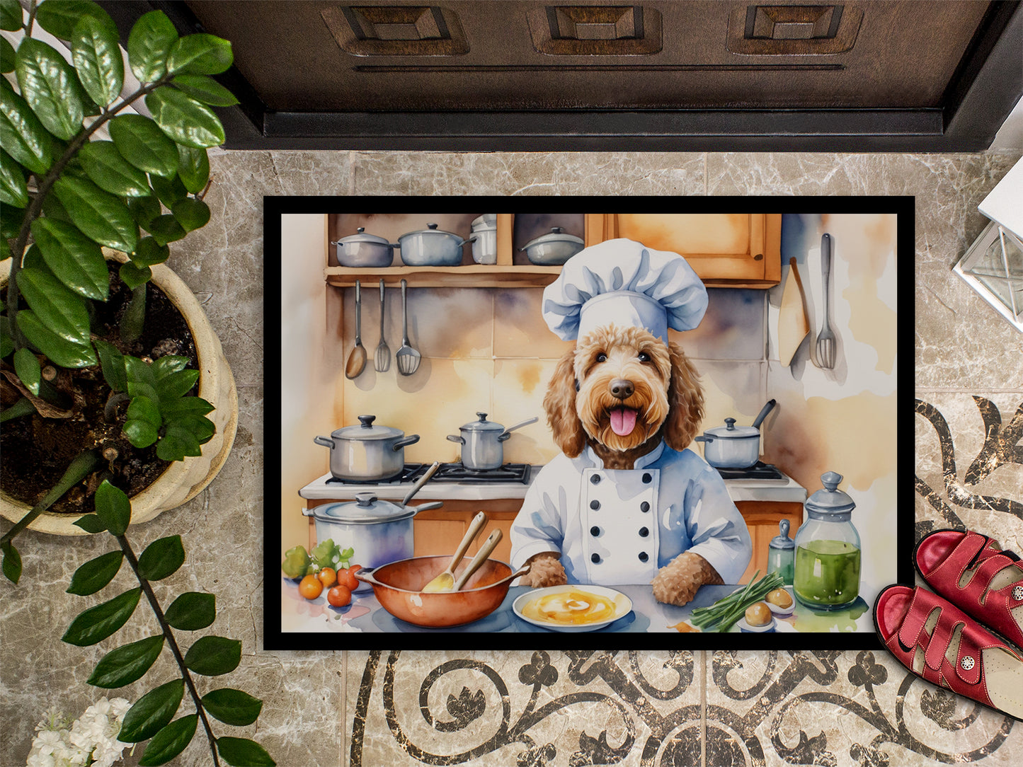 Labradoodle The Chef Doormat