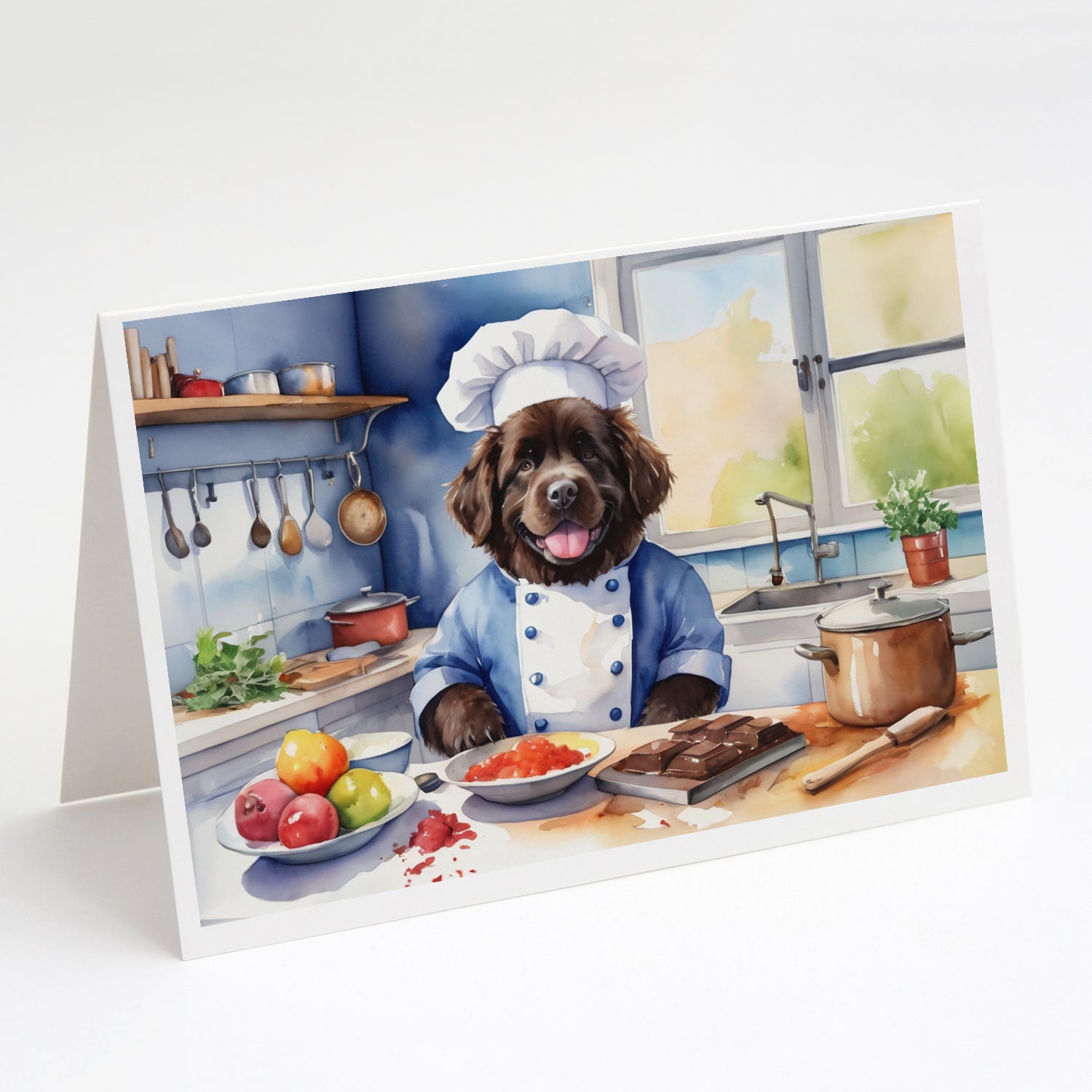 Buy this Newfoundland The Chef Greeting Cards Pack of 8