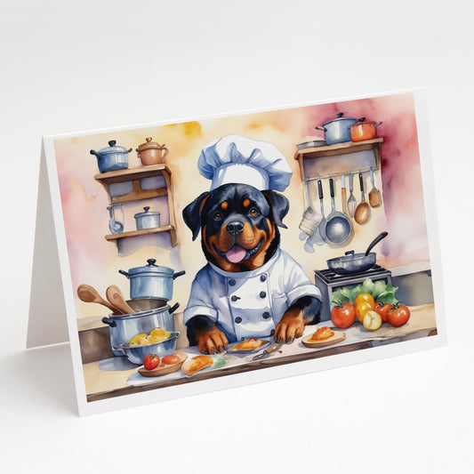 Buy this Rottweiler The Chef Greeting Cards Pack of 8