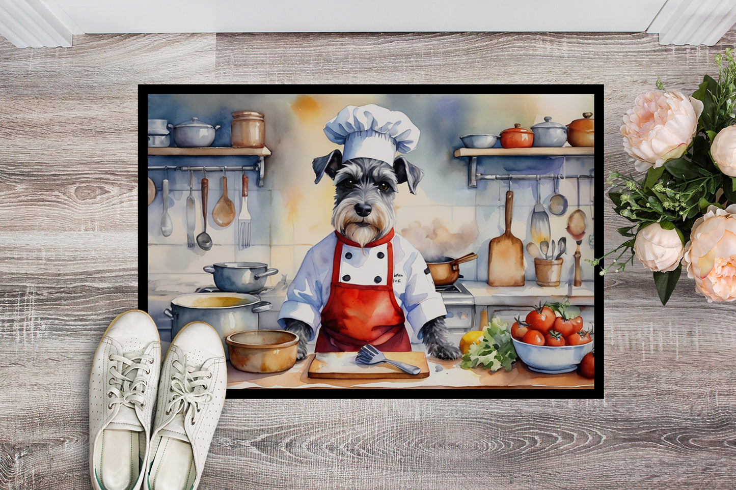 Schnauzer The Chef Doormat