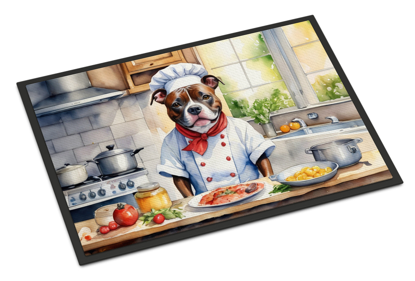 Buy this Staffordshire Bull Terrier The Chef Doormat