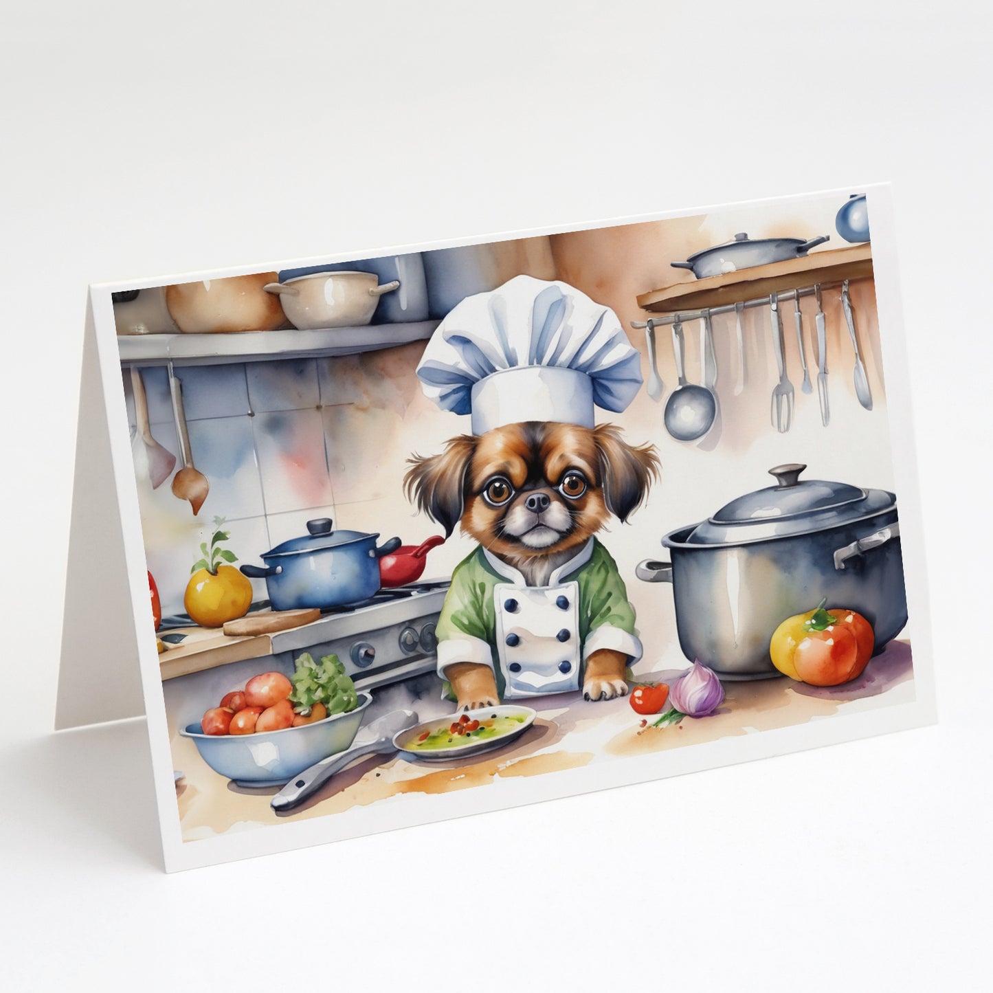 Buy this Tibetan Spaniel The Chef Greeting Cards Pack of 8
