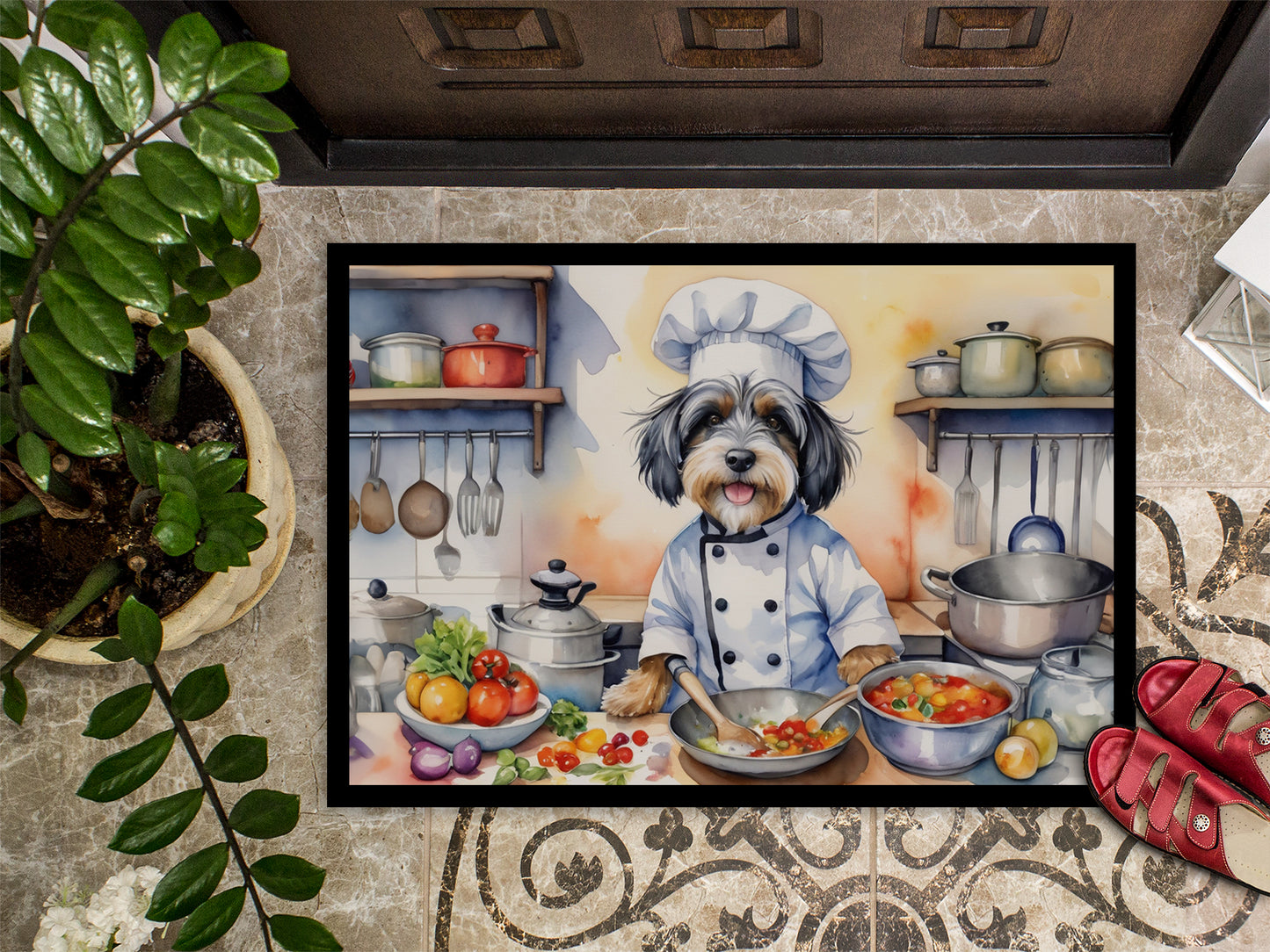 Tibetan Terrier The Chef Doormat