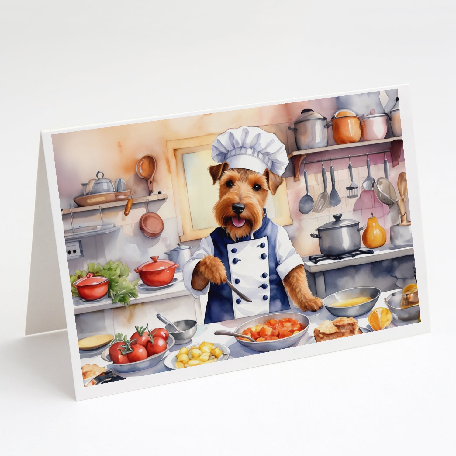 Buy this Welsh Terrier The Chef Greeting Cards Pack of 8