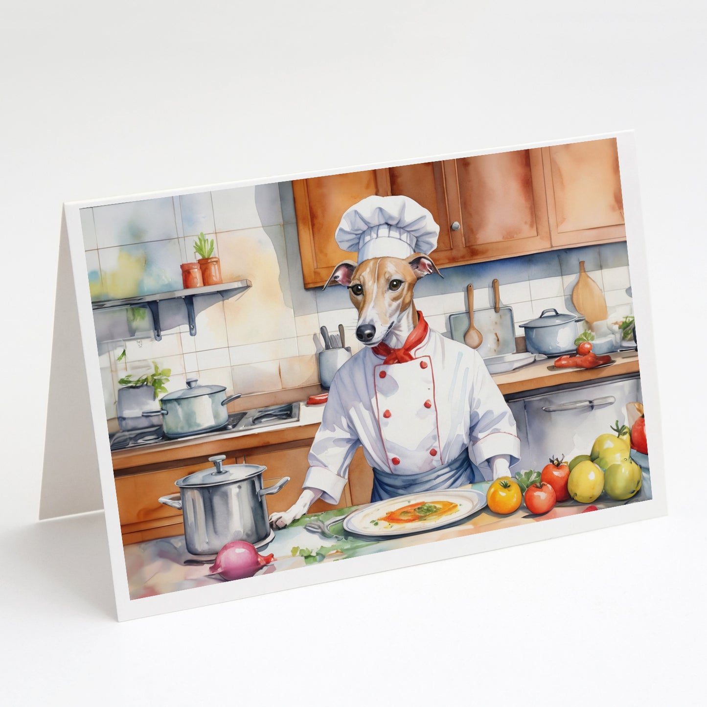 Buy this Whippet The Chef Greeting Cards Pack of 8