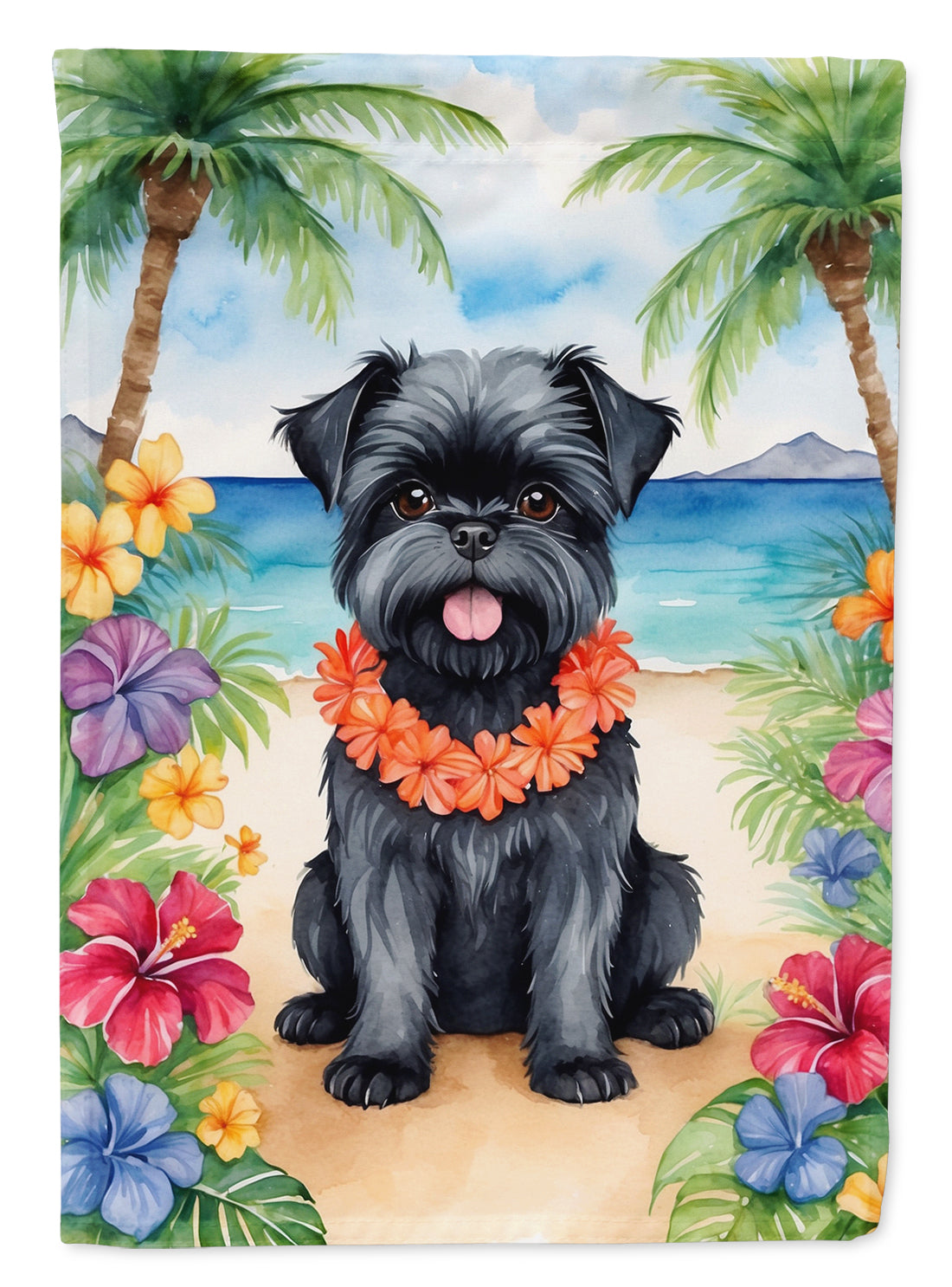 Buy this Affenpinscher Luau House Flag