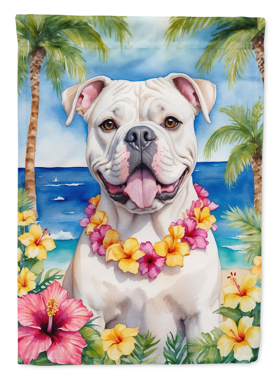 Buy this American Bulldog Luau House Flag