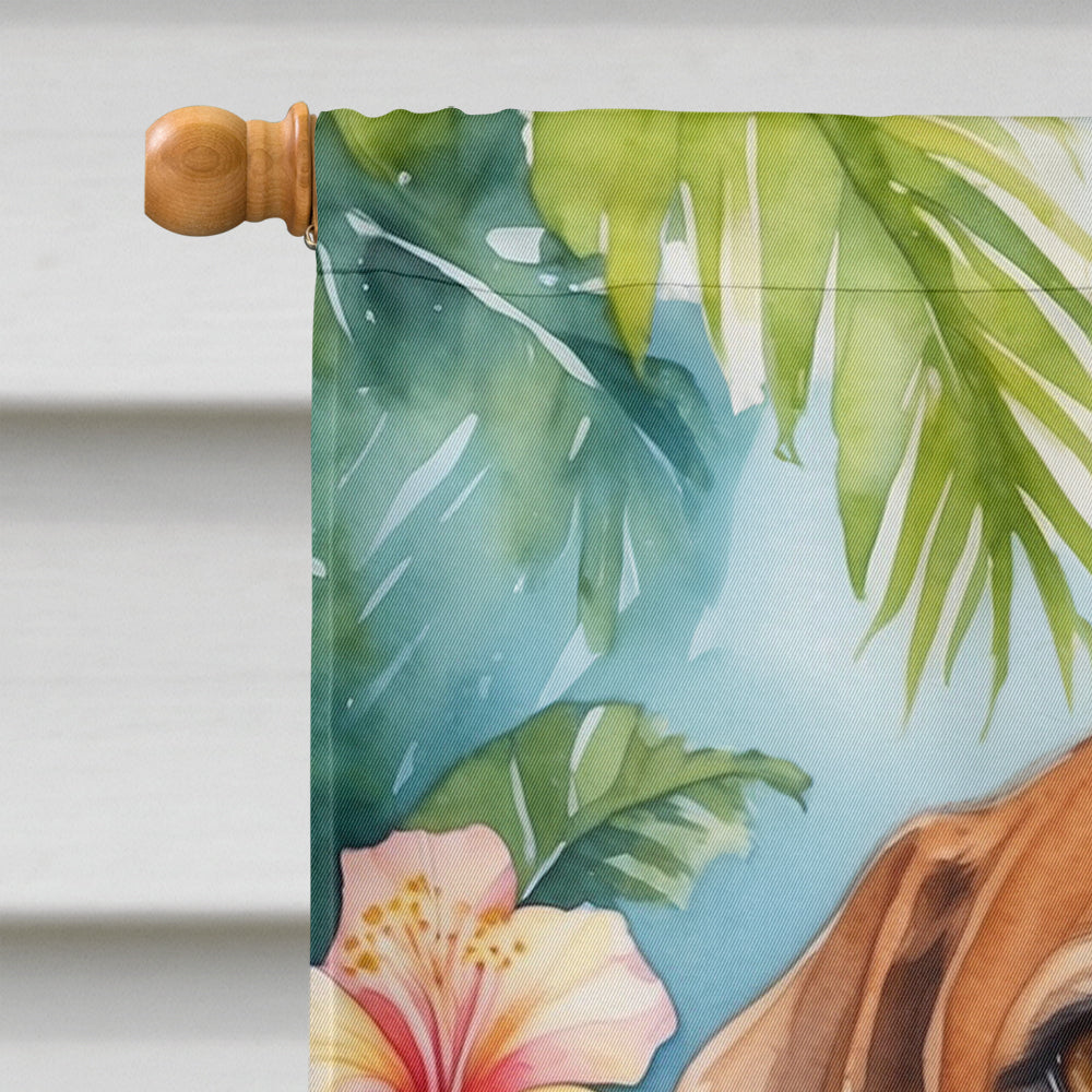 American Foxhound Luau House Flag