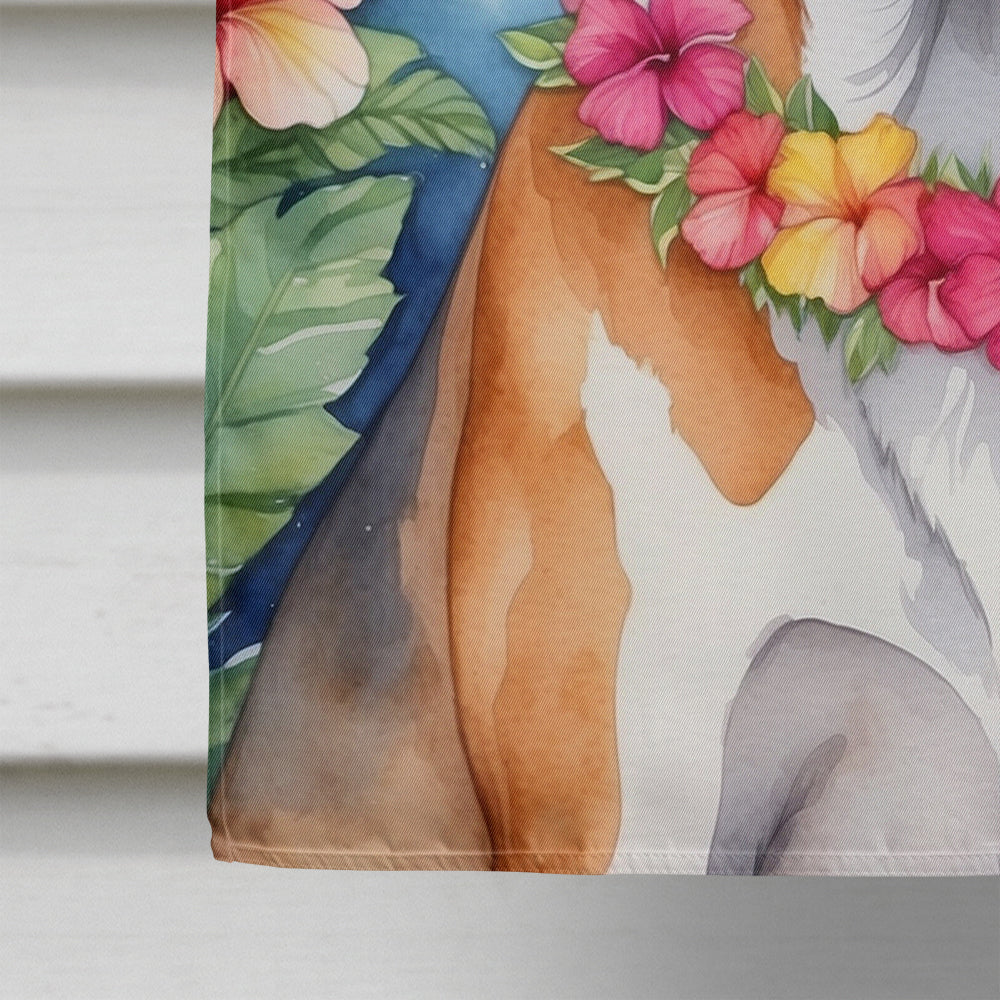 American Foxhound Luau House Flag