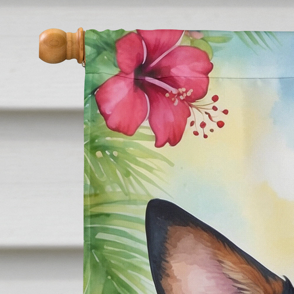 Australian Cattle Dog Luau House Flag