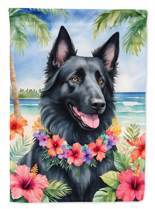 Buy this Belgian Sheepdog Luau House Flag