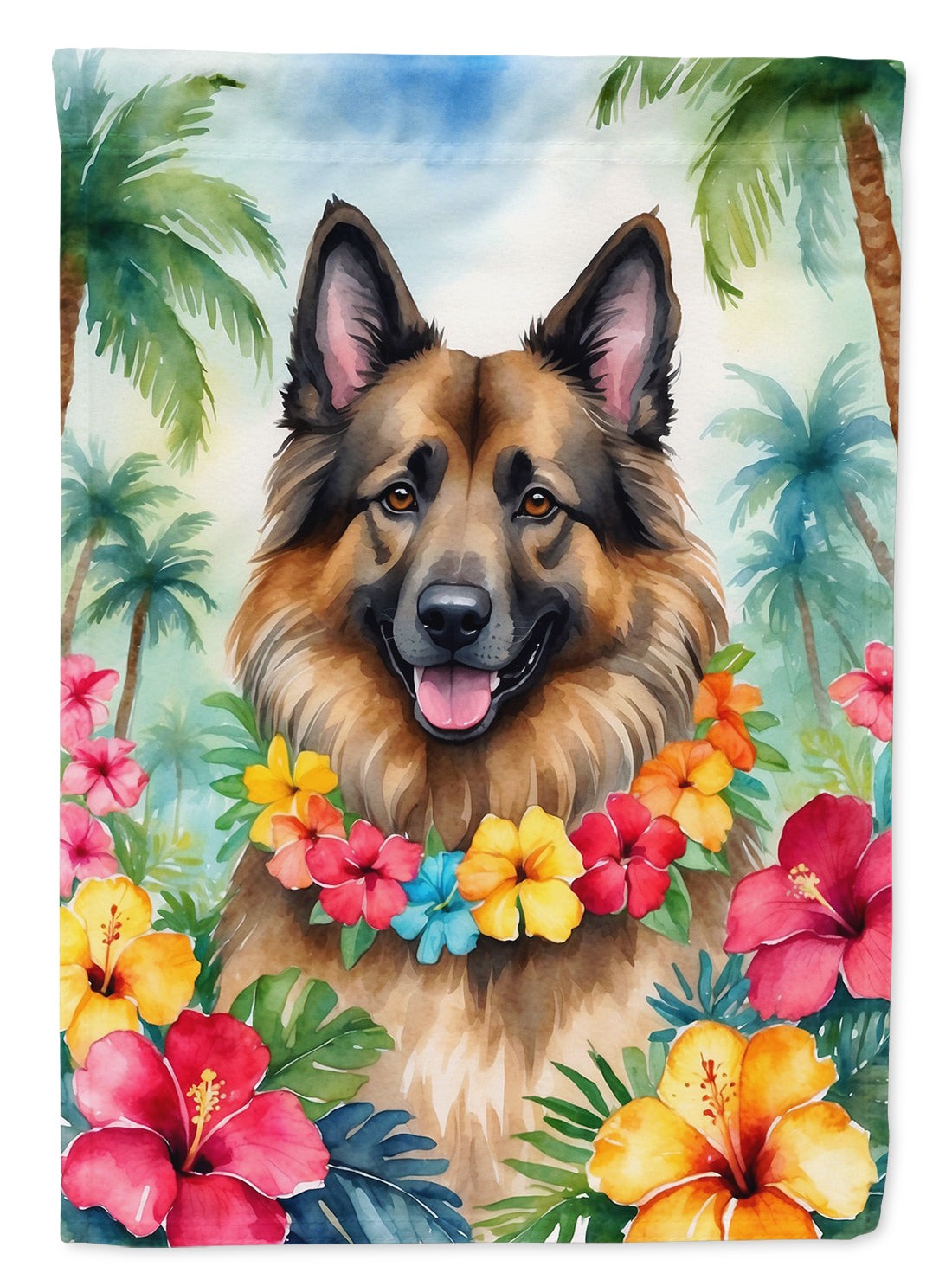 Buy this Belgian Tervuren Luau House Flag