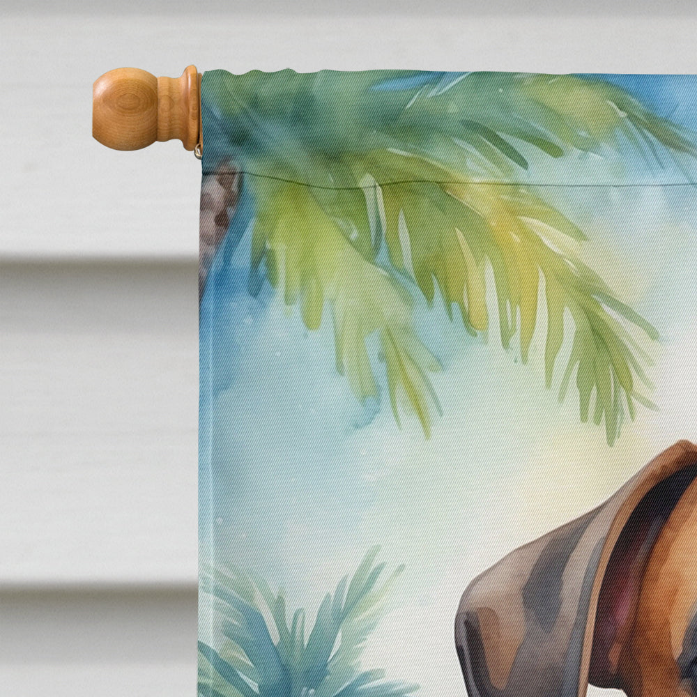 Boxer Luau House Flag