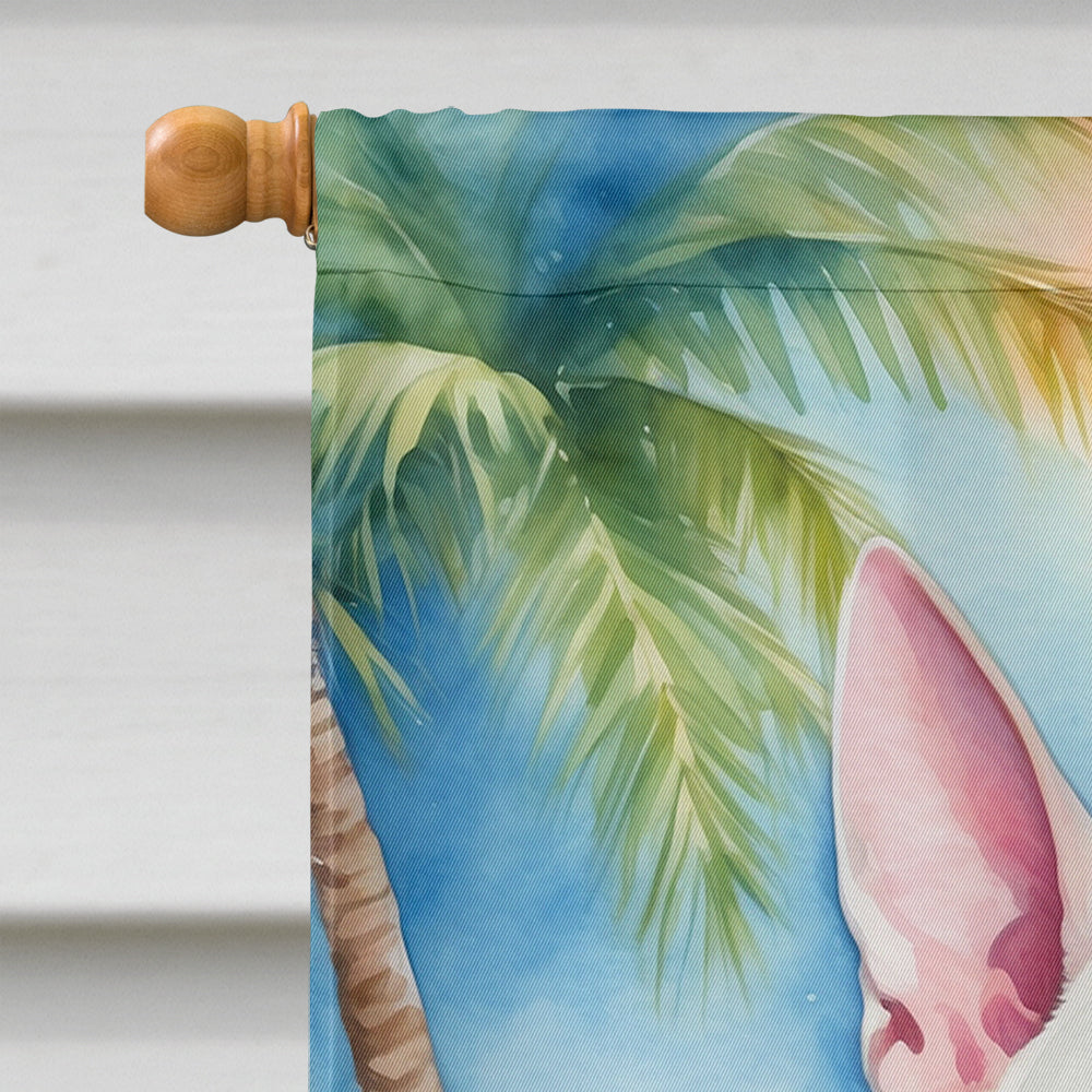 Bull Terrier Luau House Flag