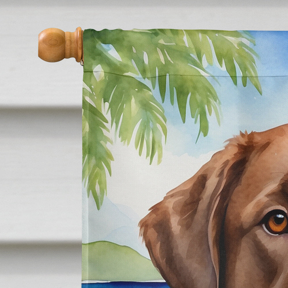 Chesapeake Bay Retriever Luau House Flag