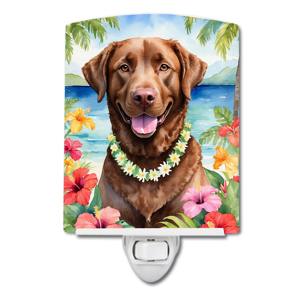 Buy this Chesapeake Bay Retriever Luau Ceramic Night Light