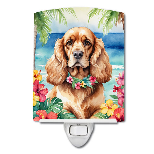 Buy this Cocker Spaniel Luau Ceramic Night Light