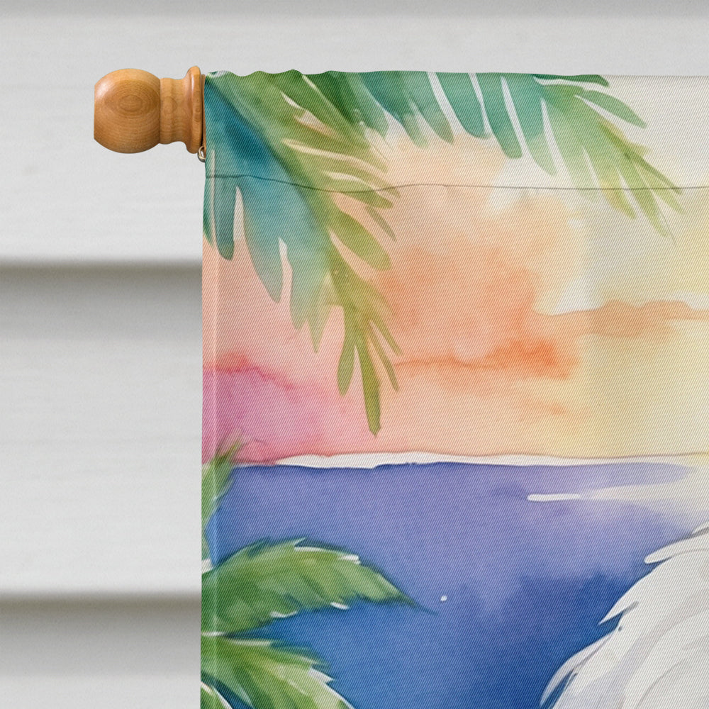 Coton de Tulear Luau House Flag