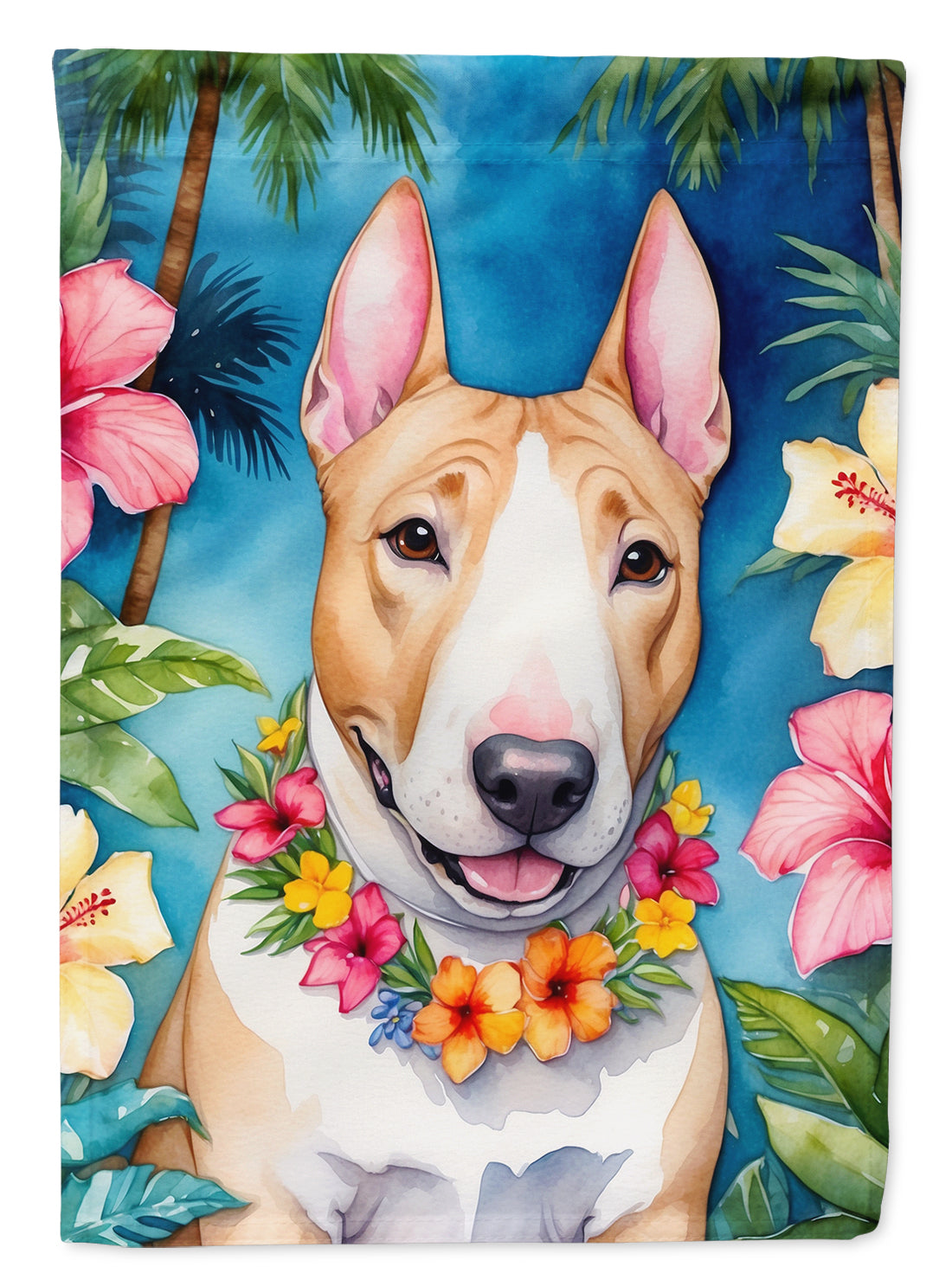 Buy this English Bull Terrier Luau Garden Flag