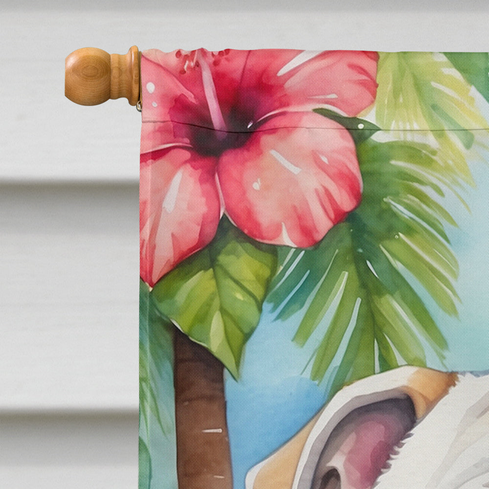 English Bulldog Luau House Flag