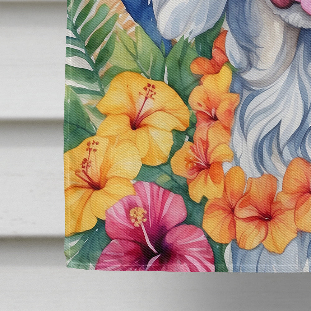 English Setter Luau House Flag