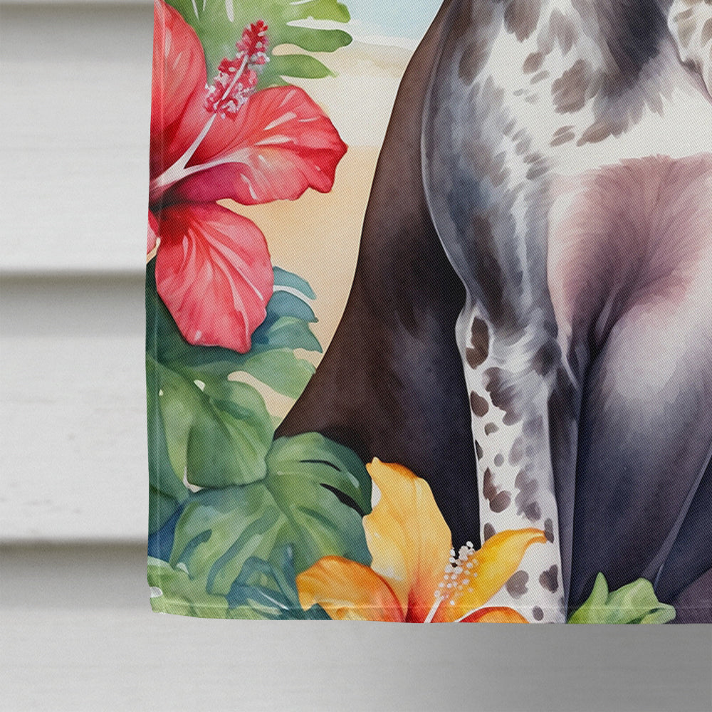German Shorthaired Pointer Luau House Flag