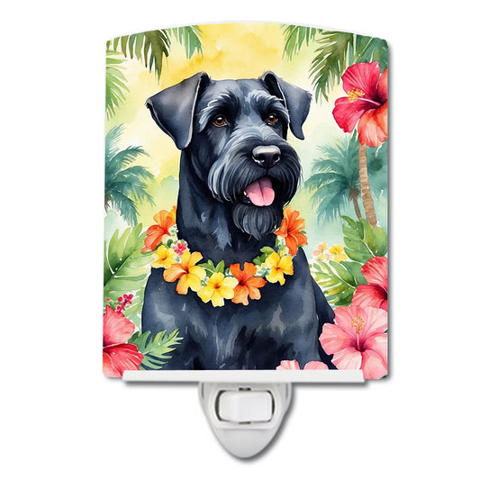 Buy this Giant Schnauzer Luau Ceramic Night Light