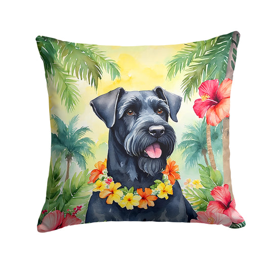 Buy this Giant Schnauzer Luau Throw Pillow