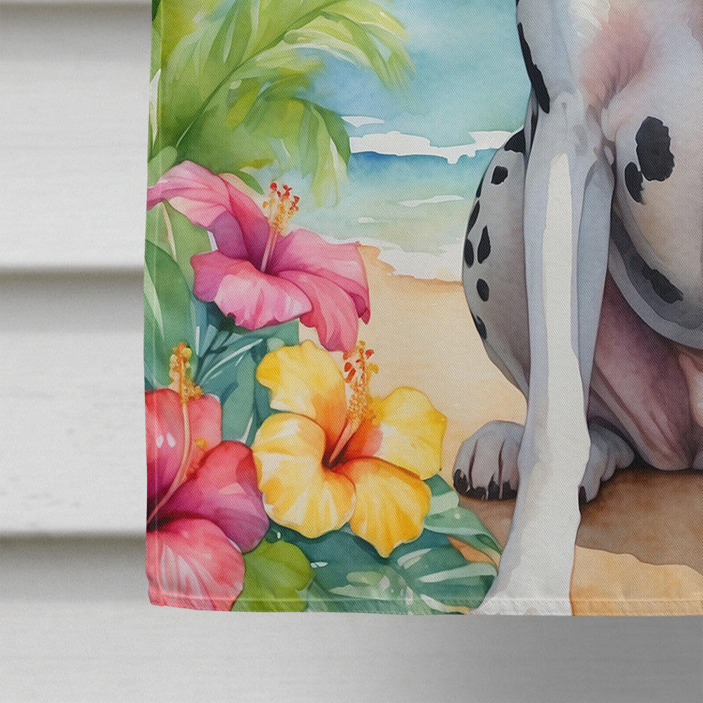Great Dane Luau House Flag