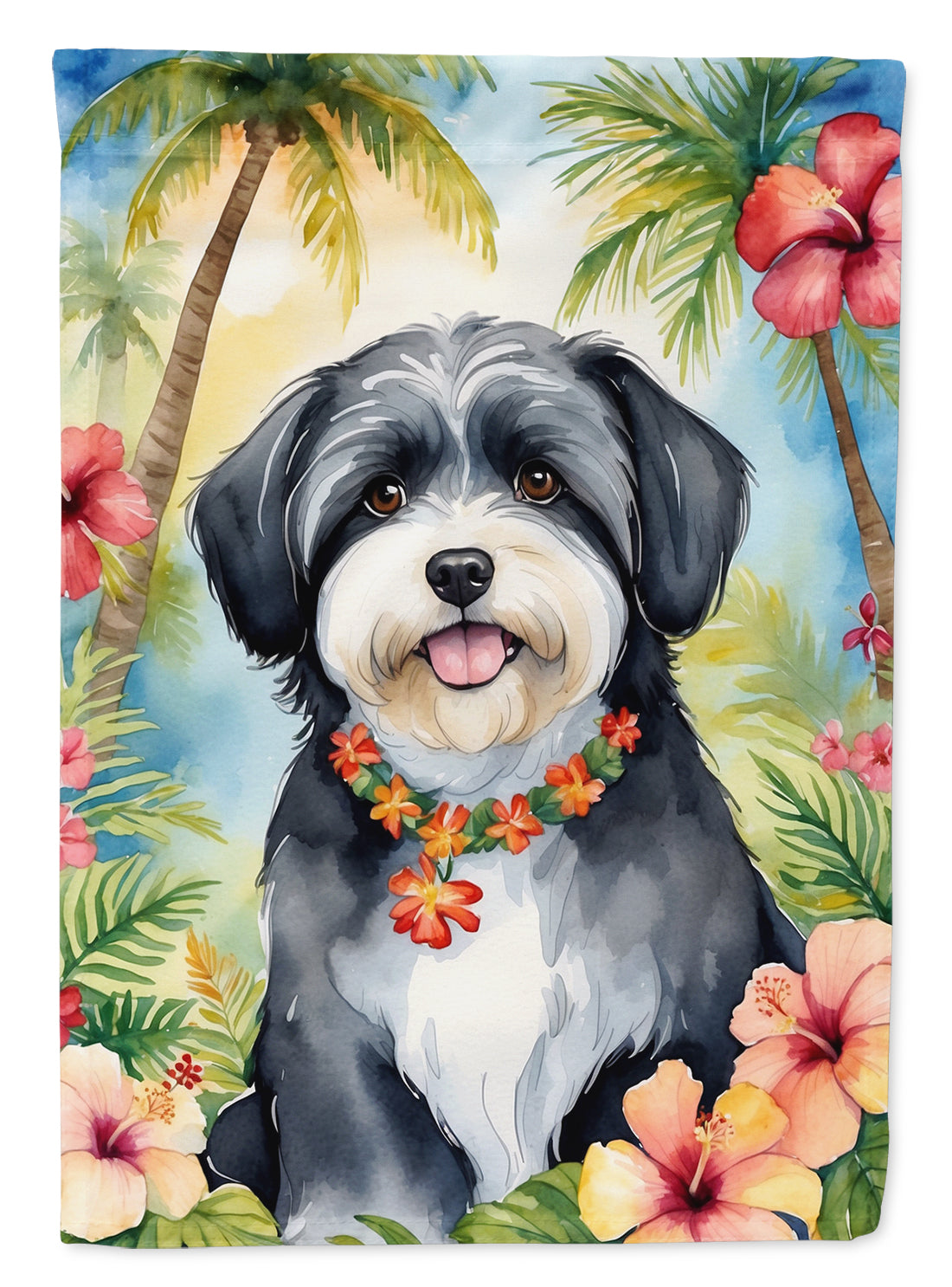 Buy this Havanese Luau House Flag