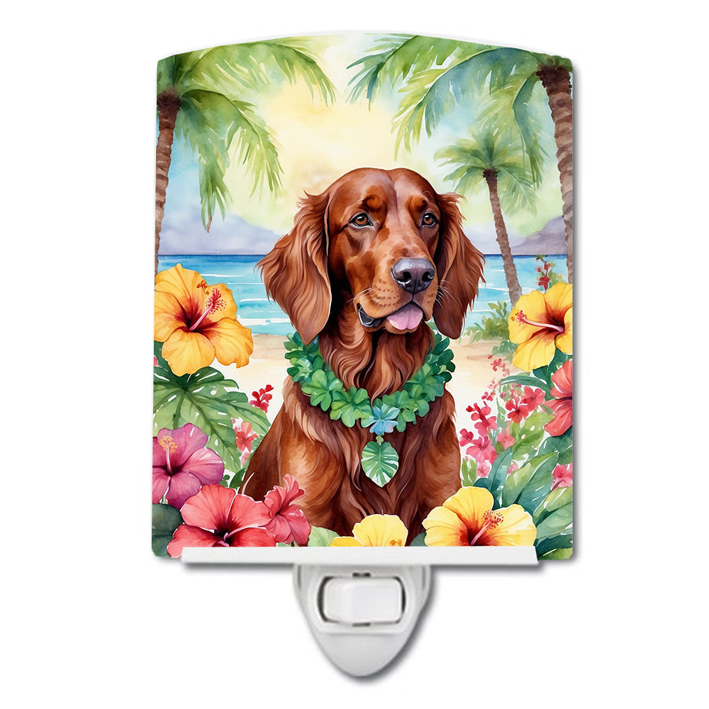 Buy this Irish Setter Luau Ceramic Night Light