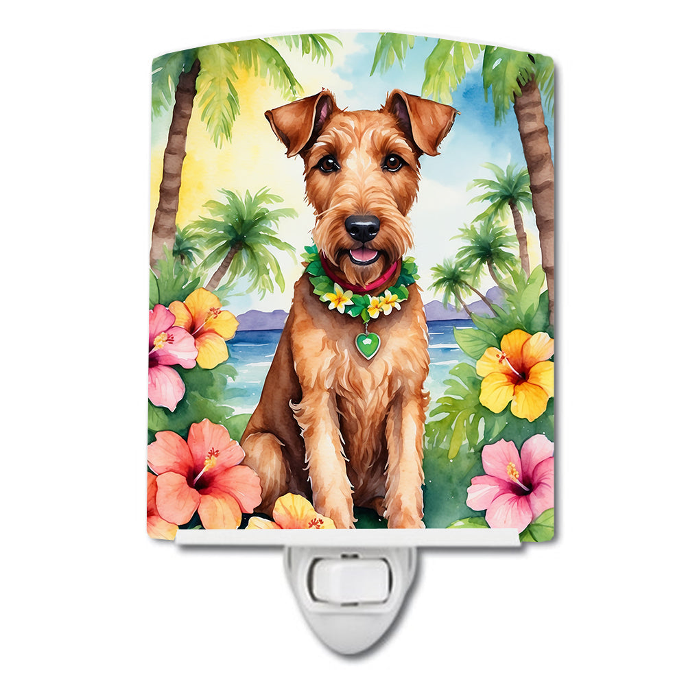 Buy this Irish Terrier Luau Ceramic Night Light