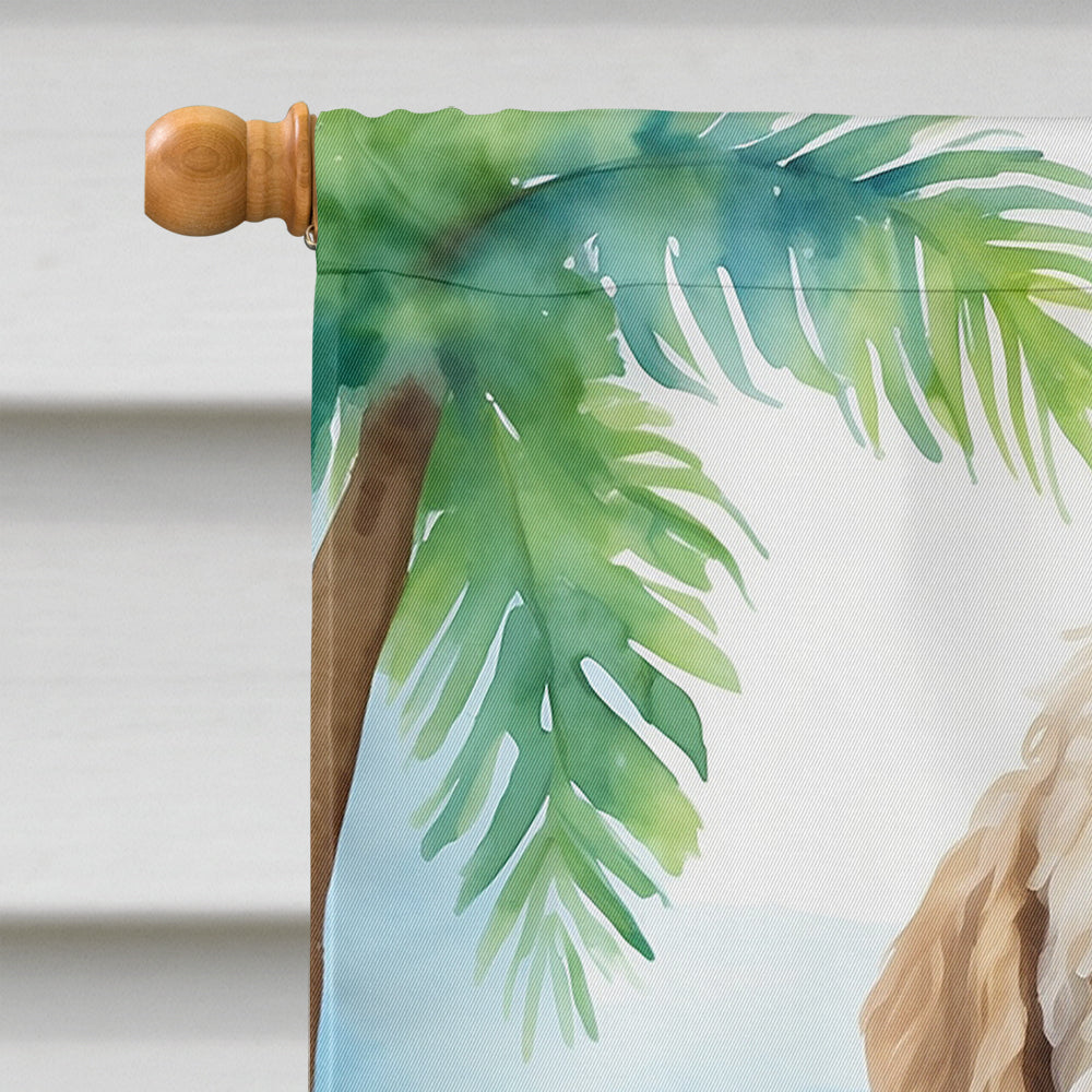 Labradoodle Luau House Flag