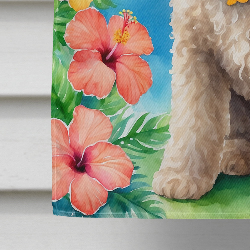 Labradoodle Luau House Flag