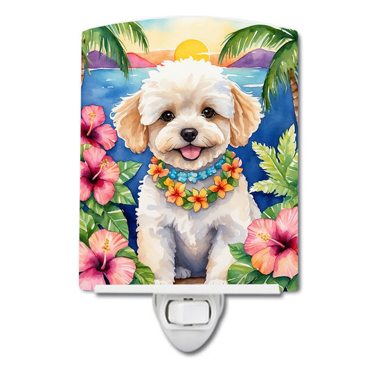 Buy this Maltipoo Luau Ceramic Night Light